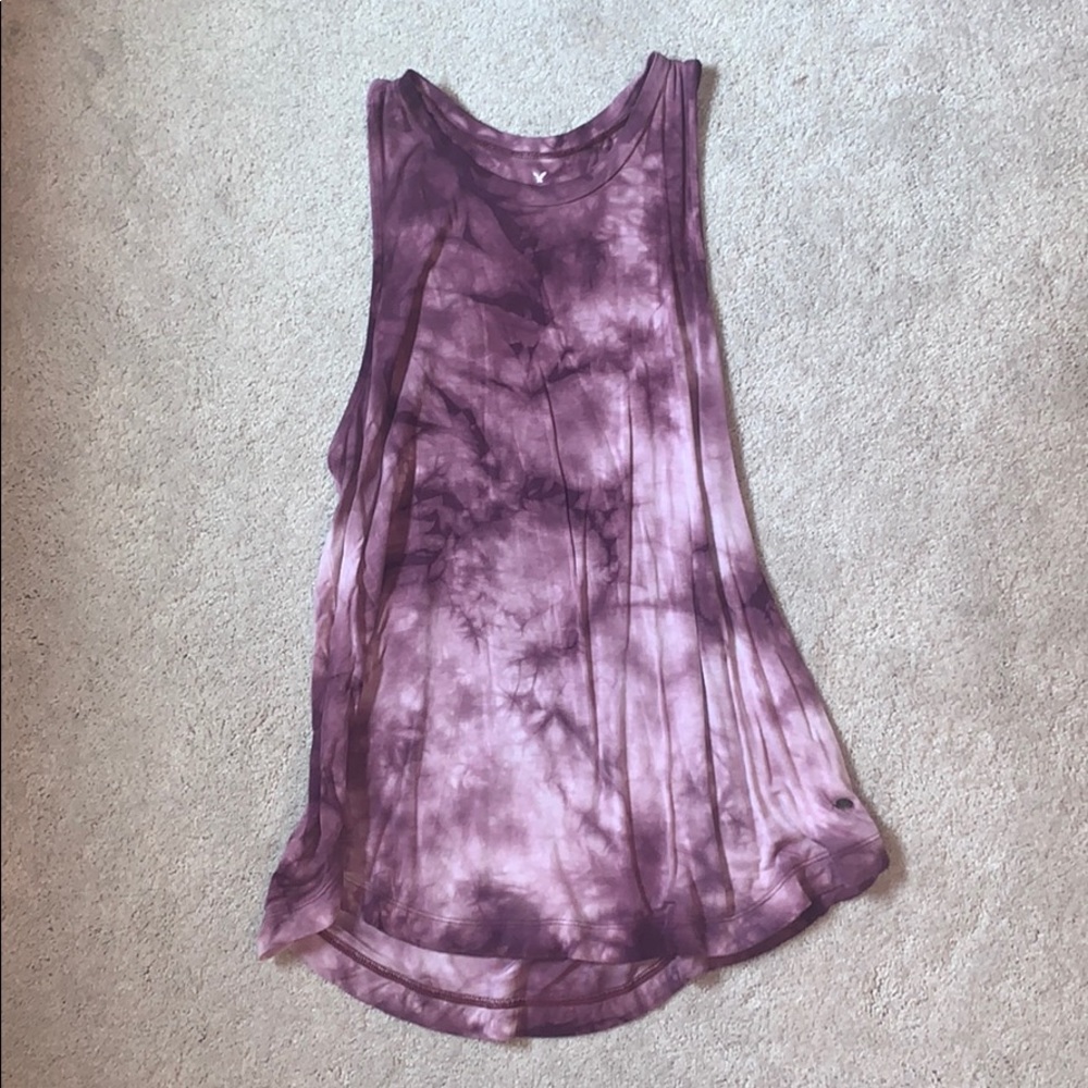 Purple Tie-Dye Tank Top